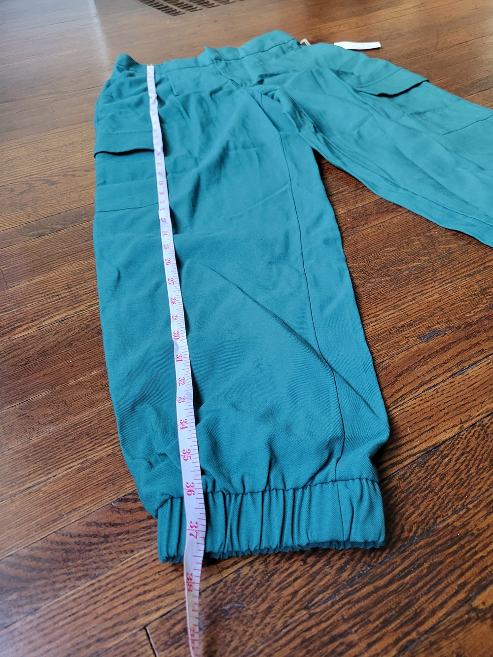 A New Day Cargo Jogger Hi Rise Teal Cove Pants Rayon Utility Casual Size 6 New - Picture 9 of 15